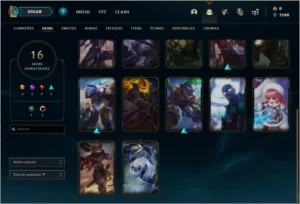 Conta DIAMANTE 1 com 16 skins e 33 champs - League of Legends LOL