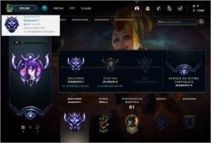 Conta DIAMANTE 1 com 16 skins e 33 champs - League of Legends LOL