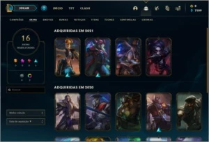 Conta DIAMANTE 1 com 16 skins e 33 champs - League of Legends LOL