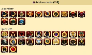 10 Anos - 4 Chest - 1 HeroMart -  3 Calendário - 134 Badge - Adventure Quest World AQW
