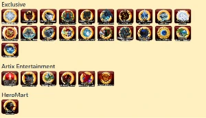 10 Anos - 4 Chest - 1 HeroMart -  3 Calendário - 134 Badge - Adventure Quest World AQW