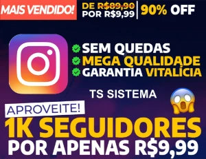 [Promoção] 1K Seguidores Instagram por apenas R$ 9,99 - Others