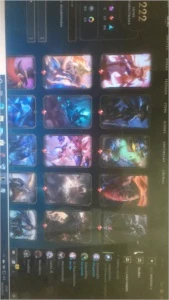 Conta LoL. lv 392 e 222 skins. - League of Legends