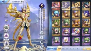 Milo de Armadura Divina A127 - Saint Seiya Awakening SSA