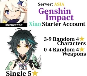 Genshin Impact Xiao Starter Account
