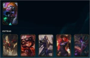continha lol p4 ,varias skins - League of Legends