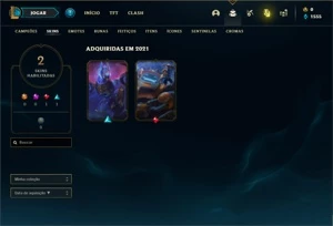 Conta diamante 2 ( FLEX ) com 75 PDL Com 27 Champs e 2 Skins - League of Legends LOL