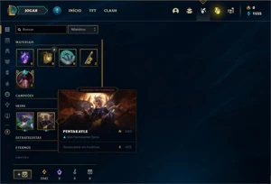 Conta diamante 2 ( FLEX ) com 75 PDL Com 27 Champs e 2 Skins - League of Legends LOL