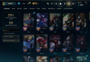 Unranked com 70 Champs e 49 Skins ( MID / ADC ) - League of Legends LOL