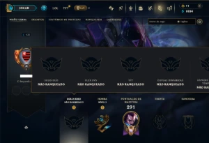 Unranked com 70 Champs e 49 Skins ( MID / ADC ) - League of Legends LOL