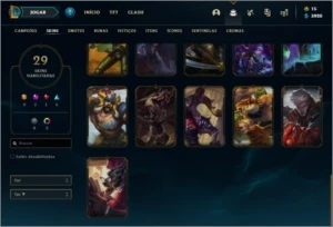 Conta Platina Bom MMR com Skin Mítica-Hecarim Lanceiro Zero - League of Legends LOL