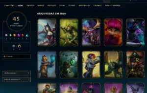 [Entrega Automática] Lol Ouro, 45 Skins, 1 Lendária do Zed - League of Legends
