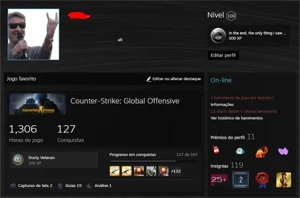 CONTA STEAM MAIN LEVEL 100 GAME BAN NO CSGO VARIOS JOGOS - Counter Strike