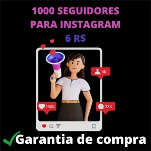 1000 Seguidores para instagram - Redes Sociais