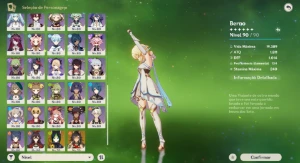 Conta Genshin Impact Ar 60 - 59 Personagens (26 - 5*)