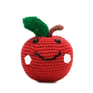 Maçã em amigurumi - Artesanato e Personalizados