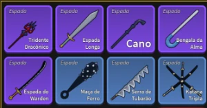 CONTA BLOX FRUITS TODAS AS ESPADAS E - Roblox - Outros jogos Roblox - GGMAX