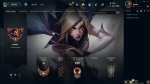 Conta Prata I  - 397 skins - Todos os campeões - Level 296 - League of Legends LOL