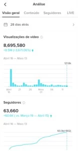 Conta do TikTok Com Mais De 60 Mil Seguidores! - Redes Sociais