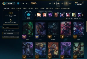 Diamante 4 com 35 Champs e 7 Skins - League of Legends LOL