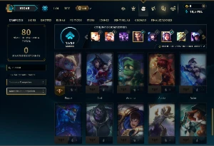 Diamante 4 com 35 Champs e 7 Skins - League of Legends LOL