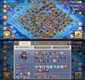 Cv15 Semi Full Th15 Bem Upado Com Bastante Paisagem Skins - Clash of Clans
