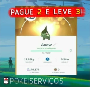 Promoção Axew !! - Pokemon GO - Pokémon