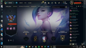 Conta no lol lvl 350 unranked - League of Legends
