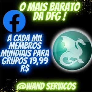 MEMBROS PARA GRUPO DO FACEBOOK ! O MAIS BARATO DA DFG ! - Redes Sociais