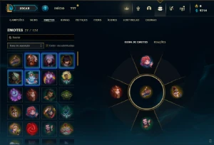 Unranked com 24 Champs e 9 Skins + 3 Vitoriosas - League of Legends LOL