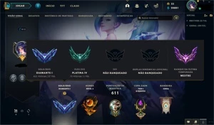Conta League of Legends - Mestre LOL