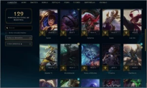 CONTA LOL DIAMANTE 4 - League of Legends