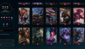 Conta LOL Level 473 - Ouro 1 - 212 SKINS - FULL ACESSO - League of Legends