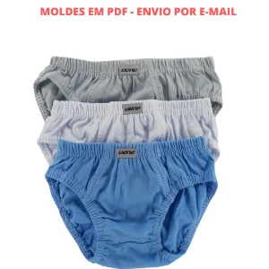 Kit Molde de Cuecas Básicas para Costura Qualidade em Moldes - Others