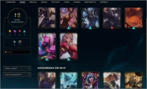 CONTA LOL PLATINA 4 / 12 SKINS - League of Legends