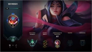 CONTA LOL PLATINA 4 / 12 SKINS - League of Legends