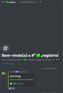 Servidor discord 400 membros + nível 1 boost