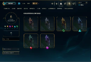 Diamante 4 com 45 Champs e 7 Skins ( GM 226 PDL na Flex ) - League of Legends LOL