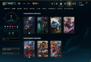 Diamante 4 com 45 Champs e 7 Skins ( GM 226 PDL na Flex ) - League of Legends LOL