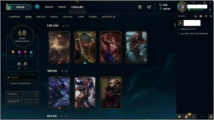 Conta League Of legends LOL