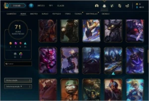 Conta LOL Diamante IV com 71 skins e 90 campeões - League of Legends