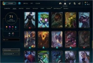 Conta LOL Diamante IV com 71 skins e 90 campeões - League of Legends