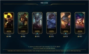 Conta LOL Diamante IV com 71 skins e 90 campeões - League of Legends