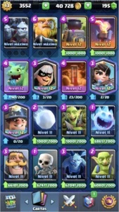 conta clash royale lvl 13