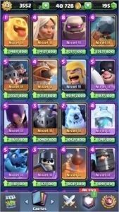 conta clash royale lvl 13