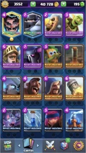 conta clash royale lvl 13