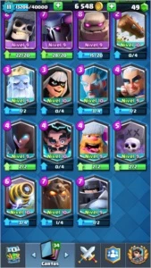 Conta clash royale lv 11 com 15 lendarias