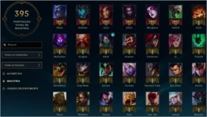 Conta League of Legends, lvl 115, todos campeões, 150 skins LOL