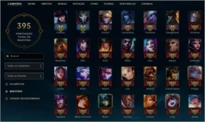 Conta League of Legends, lvl 115, todos campeões, 150 skins LOL