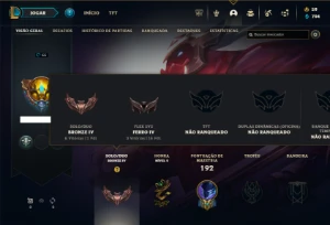 Bronze 4 com TODOS os champs e 227 Skins ( MAIN JG ) - League of Legends LOL